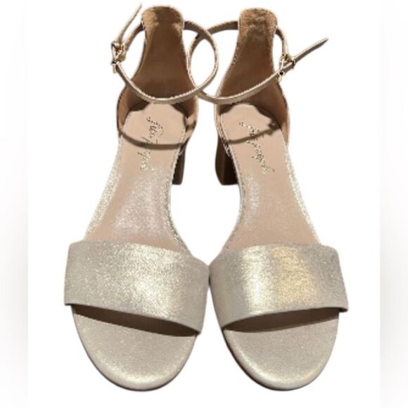 Free People Marigold Block Heel Cream/Goldish - 38 - Great Condition - Picture 2 of 9